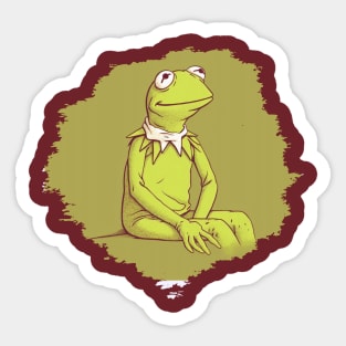 Kermit The Frog relaxing... Sticker